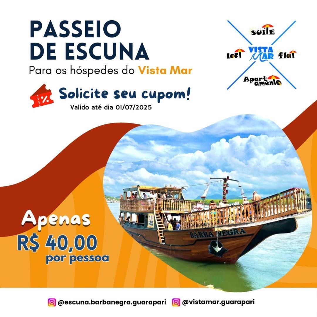 גוארפארי Apartamento Vista Mar 209 - 2 Quartos - Praia Do Morro - Predio Frente Mar - Varanda Com Vista Mar - Elevador - Atravessou A Avenida, Ja Esta Na Praia - Com Garagem - Internet מראה חיצוני תמונה